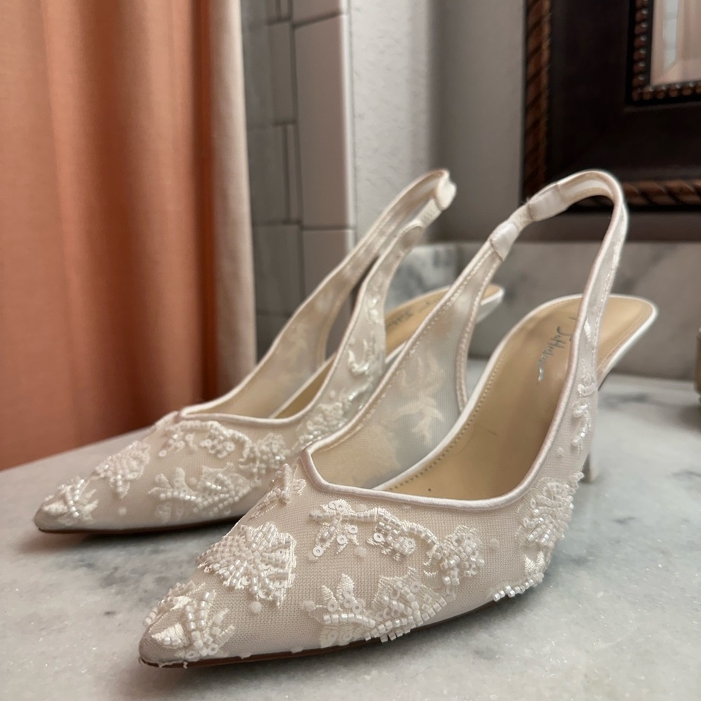 BETSEY JOHNSON Nikki Ivory Heels | Wedding shoes